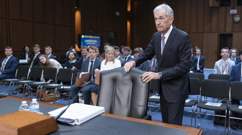 US Federal Reserve Chair Jerome Powell arrives to testify before the Senate Banking, Housing, and Urban Affairs Hearings to review the Semiannual Monetary Policy Report to Congress on Capitol Hill in Washington, DC, on July 9, 2024. (Photo by Chris Kleponis / AFP ) (Photo by CHRIS KLEPONIS/AFP via Getty Images)